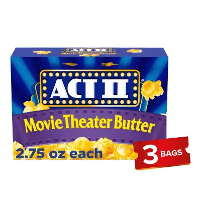 Act II Movie Theater Butter Microwave Popcorn