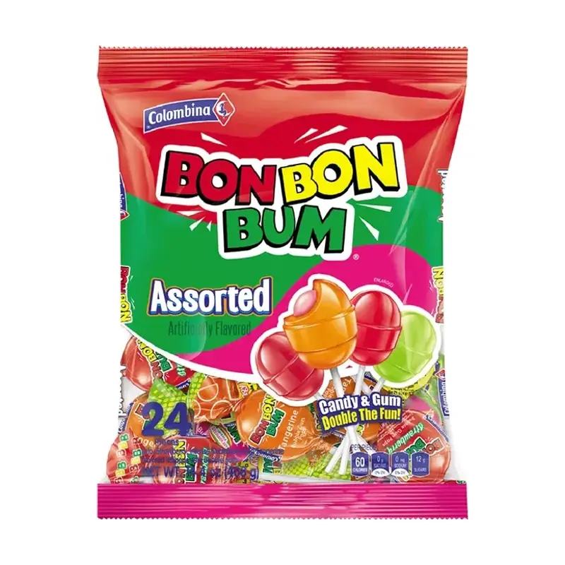 Colombina Bon Bon Bum Assorted Lollipops