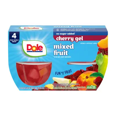 Fruit Bowls 4-pack – Cherry Mixed Fruit