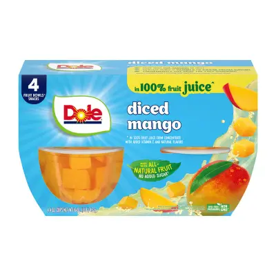 Fruit Bowls 4-pack – Diced Mango