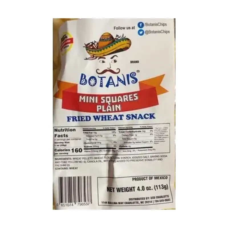 Mini Squares Fried Wheat Snack