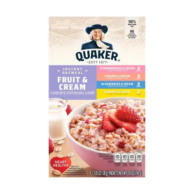 Quaker Instant Oatmeal Fruit & Cream